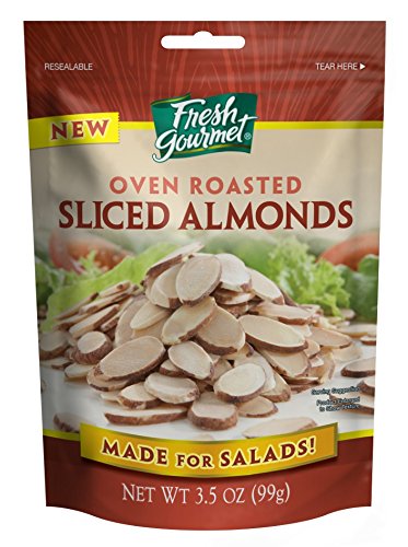 Fresh Gourmet Oven Roasted Sliced Almonds Bags; 3.5 Ounces; 9 Per Case - High Mart Wholesale