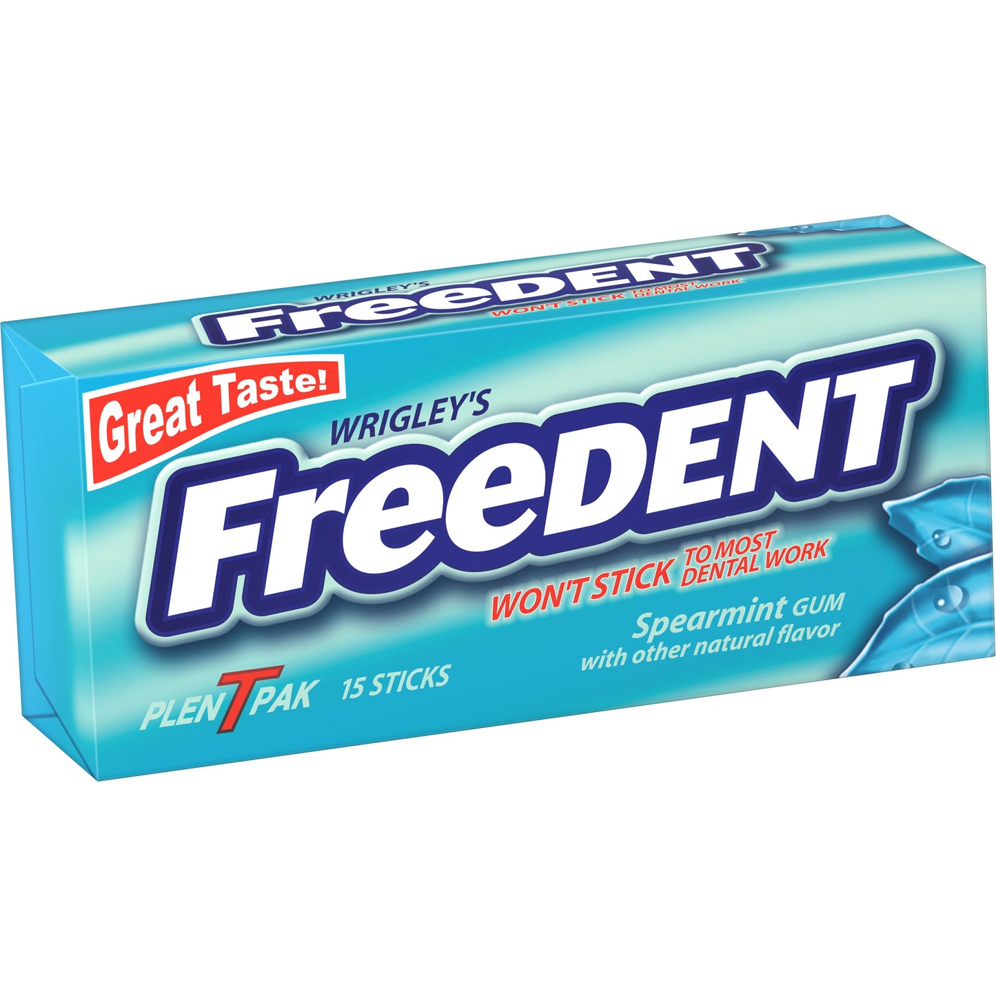 Freedent Gum Spearmint Plenty Packs; 15 Piece; 12 Per Box; 30 Per Case