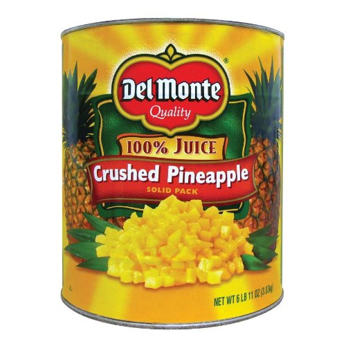 Del Monte In 100% Pineapple Juice Crushed Pineapple; 107 Ounces; 6 Per Case