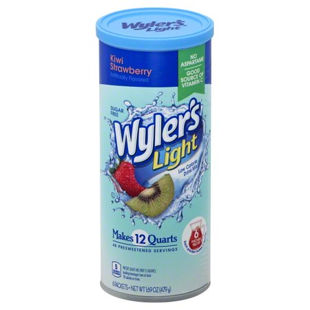 Wylers Light Sugar Free Kiwi Strawberry Drink Mix; 1.69 Ounce; 6 Per Case - High Mart Wholesale