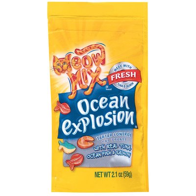 Meow Mix Treats Ocean Explosion; 2.1 Ounce; 12 Per Case - High Mart Wholesale