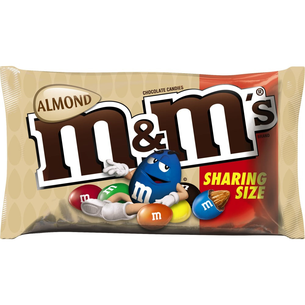 M&M's Almond Sharing Size; 2.83 Ounces; 18 Per Box; 6 Per Case