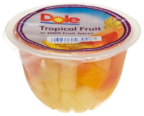 Dole In Juice Tropical Fruit; 4 Ounce; 36 Per Case