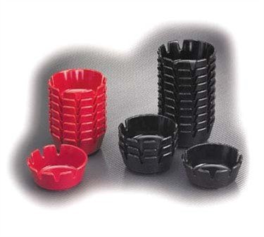 Tablecraft Deepwell Black Ashtray; 12 Each; 1 Per Case - High Mart Wholesale