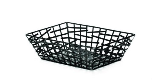 Tablecraft Rectangular Basket Black 9X6.25; 6 Each; 1 Per Case - High Mart Wholesale