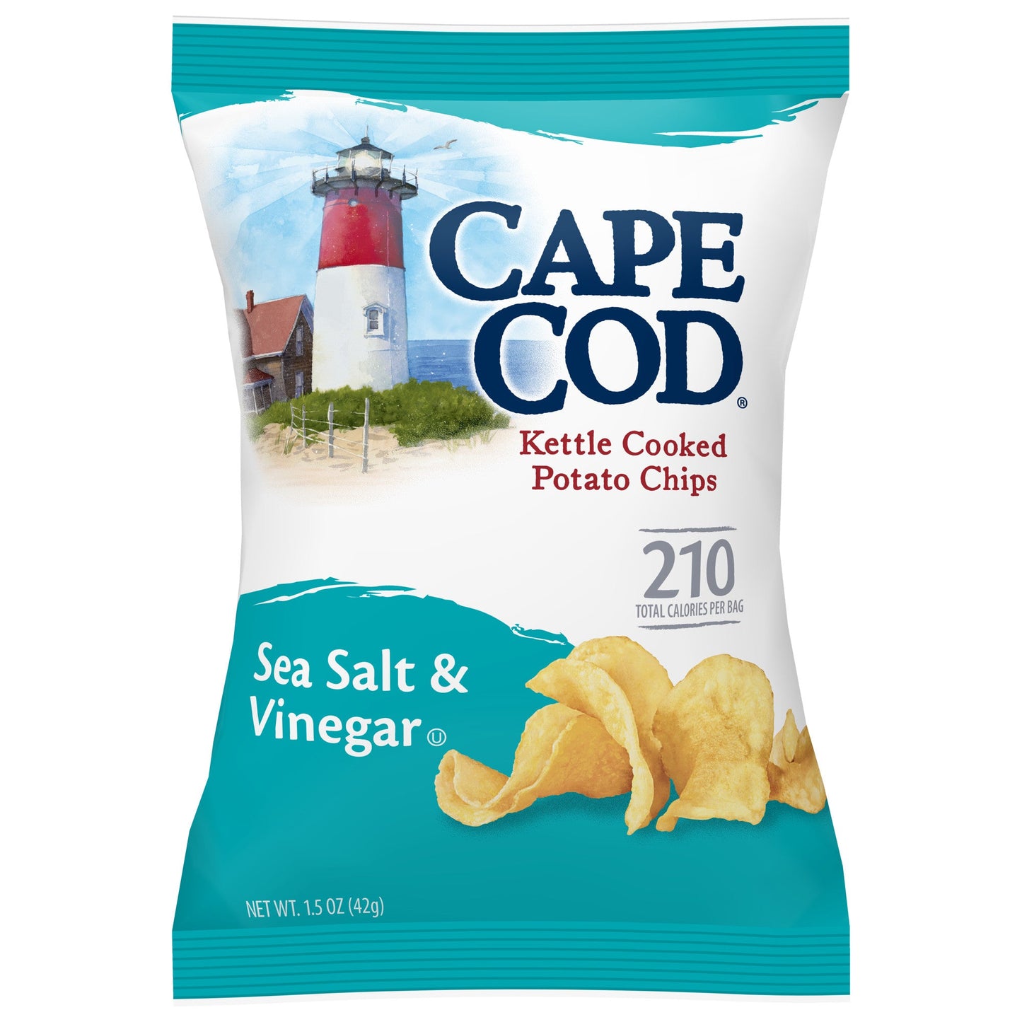 Cape Cod Sea Salt & Vinegar Kettle Chips; 1.5 Ounces; 56 Per Case
