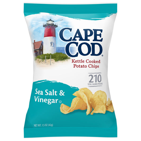 Cape Cod Sea Salt & Vinegar Kettle Chips; 1.5 Ounces; 56 Per Case