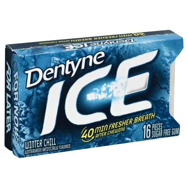 Dentyne Winter Chill Gum Three Compartment Entrð“©E; 16 Count; 9 Per Box; 18 Per Case