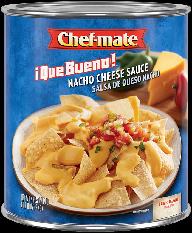 Chef-Mate Que Bueno Nacho Cheese Sauce; 6.61 Pounds; 6 Per Case - High Mart Wholesale