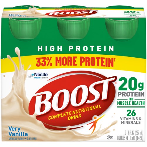 Nestle Health Science High Protein; Vanilla; Ready To Drink; Adult Nutritional Beverage; 8 Fluid Ounces; 12 Per Box; 2 Per Case - High Mart Wholesale