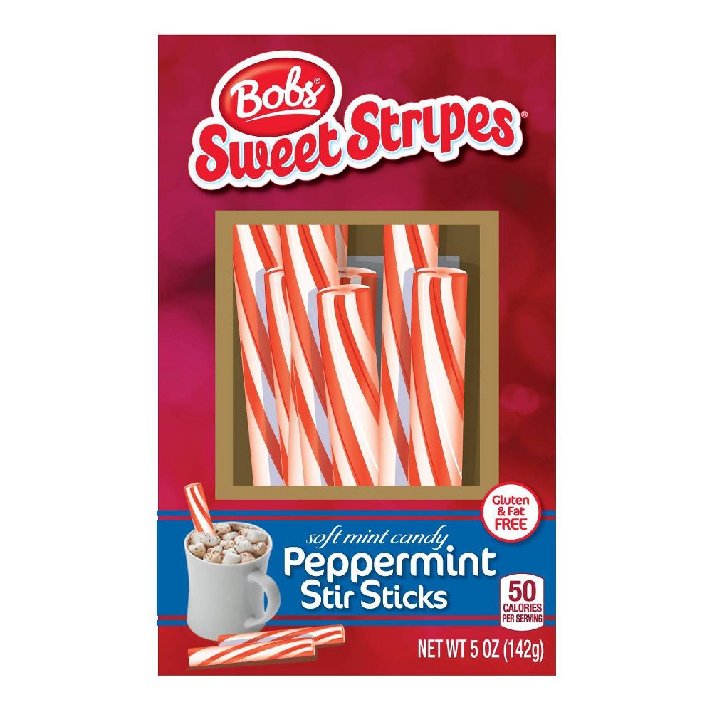 Bob's Sweet Stripes Peppermint Sticks Carton; 5 Ounces; 24 Per Case - High Mart Wholesale