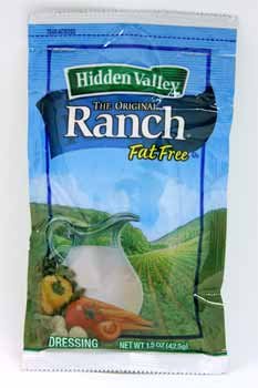 Hidden Valley Fat Free Original Ranch Dressing Single Serve; 1.5 Ounce; 84 Per Case