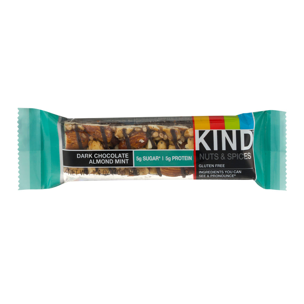 Kind Snacks Dark Chocolate Almond Mint Bar; 1.4 Ounce; 12 Per Box; 6 Per Case - High Mart Wholesale