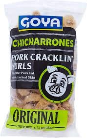 Goya Pork Cracklin' Curls; 4.75 Ounce; 12 Per Case - High Mart Wholesale