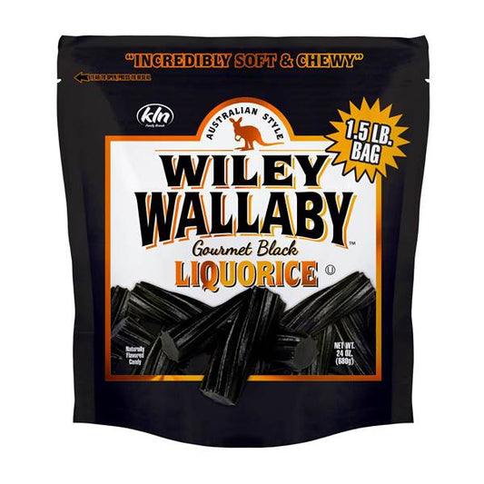 Wiley Wallaby Licorice Black Licorice; 24 Ounces; 10 Per Case