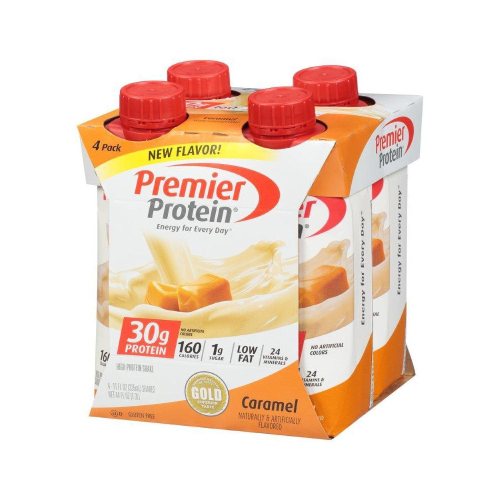 Premier Protein Premier Protein Protein Caramel Shake Dream Cup; 11 Fluid Ounce; 4 Per Box; 3 Per Case - High Mart Wholesale