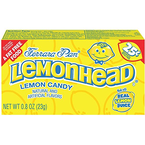 Lemonhead Pre-Priced; 0.8 Ounce; 24 Per Box; 12 Per Case - High Mart Wholesale