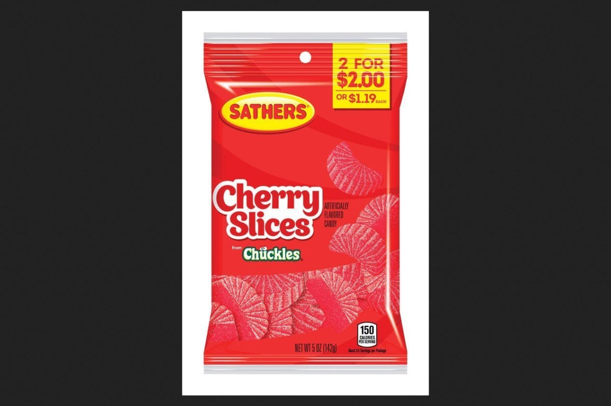 Sathers Cherry Slices; 5 Ounces; 12 Per Case - High Mart Wholesale