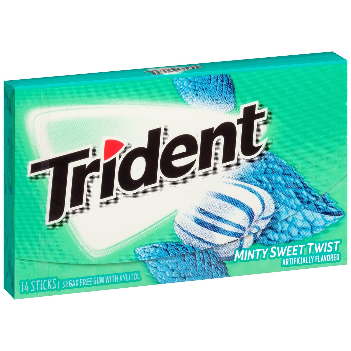 Trident Sugar Free; Sweet Twist; Mint Gum; 14 Count; 12 Per Box; 12 Per Case