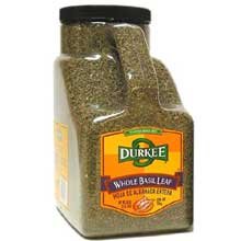 Durkee Basil Leaves Whole; 26 Ounce; 1 Per Case - High Mart Wholesale