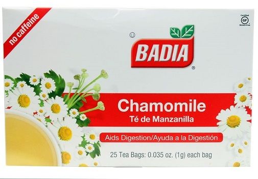 Badia Chamomile Tea Bags; 25 Each; 10 Per Box; 10 Per Case