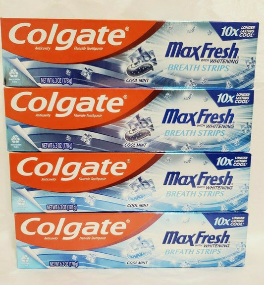 Colgate Max Fresh Toothpaste Cool Mint; 6.3 Ounces; 6 Per Box; 4 Per Case