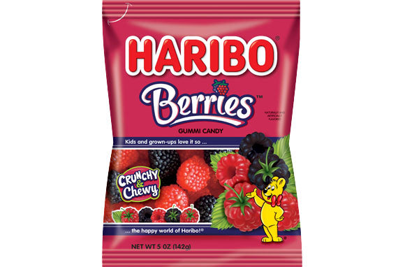 Haribo Confectionery Berries Gummi Candy; 5 Ounce; 12 Per Case - High Mart Wholesale