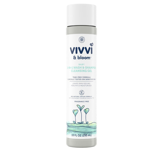 Vivvi & Bloom 2In1 W&S Cleansing Gel Fluffy; 10 Fluid Ounce; 3 Per Box; 4 Per Case - High Mart Wholesale