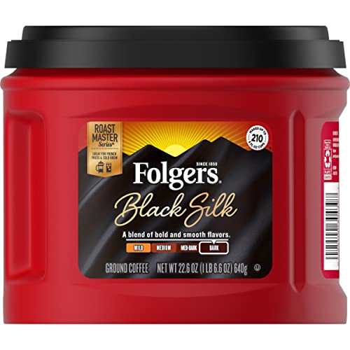 Folgers Black Silk; 22.6 Ounces; 6 Per Case