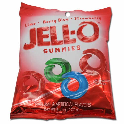 Jell-O Gummies - Peg Bag; 4.5 Ounce; 12 Per Case - High Mart Wholesale