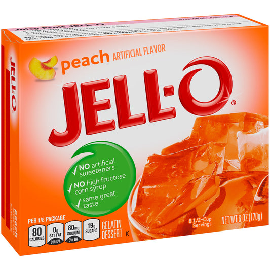 Jell-O Jello Peach; 6 Ounces; 24 Per Case - High Mart Wholesale