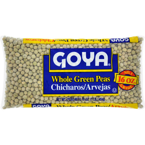 Goya Whole Green Peas Bag; 16 Ounce; 24 Per Case