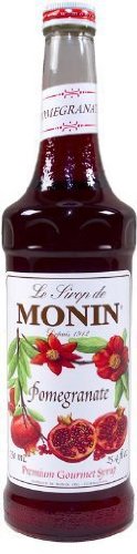 Monin Pomegranate Flavor Syrup; 1 Liter; 4 Per Case - High Mart Wholesale