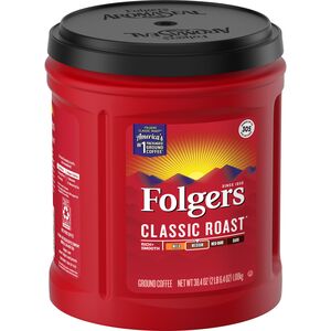 Folgers Classic Roast; 33.7 Ounces; 6 Per Case