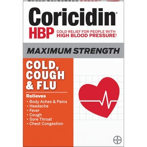 Coricidin Hbp Cold & Flu Day Large; 24 Piece; 3 Per Box; 8 Per Case