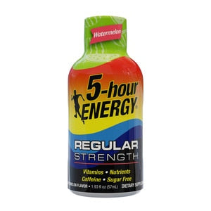 5-Hour Energy Regular Strength Watermelon; 1.93 Fluid Ounces; 12 Per Box; 18 Per Case - High Mart Wholesale