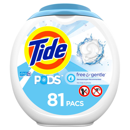 Tide Liquid Pods Free & Gentle; 1.93 Kilogram; 4 Per Case