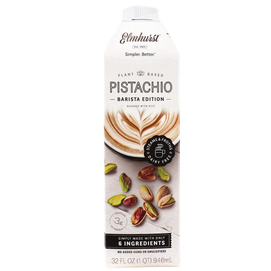 Elmhurst Milked Pistachio Barista Beverage; 32 Fluid Ounces; 6 Per Case