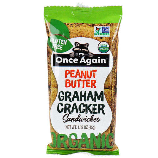 Once Again Nut Butter Peanut Butter Graham Cracker Sandwich 6; 1.59 Ounce; 8 Per Case - High Mart Wholesale
