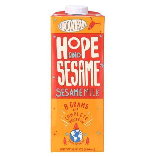 Hope And Sesame Chocolate Nongmo Sesame Milk Case; 32 Fluid Ounce; 6 Per Case - High Mart Wholesale