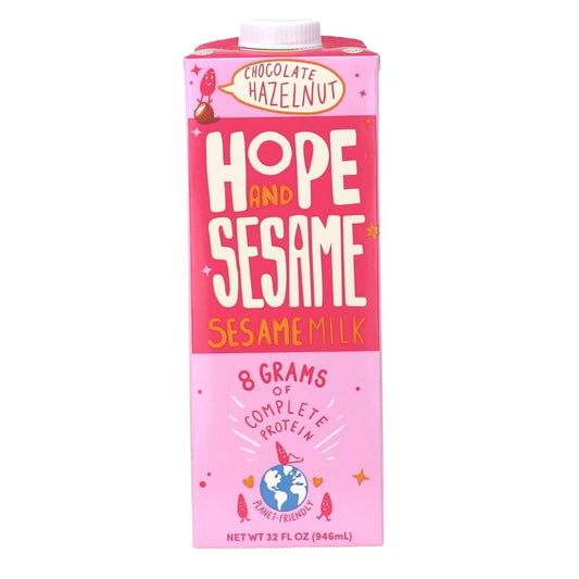 Hope And Sesame Chocolate Hazelnut Nongmo Sesame Milk Case; 32 Fluid Ounce; 6 Per Case - High Mart Wholesale
