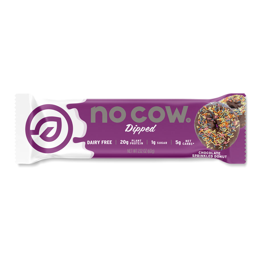 No Cow Chocolate Sprinkled Donut - 2.12Oz. Ca; 0.13 Pound; 12 Per Box; 6 Per Case - High Mart Wholesale