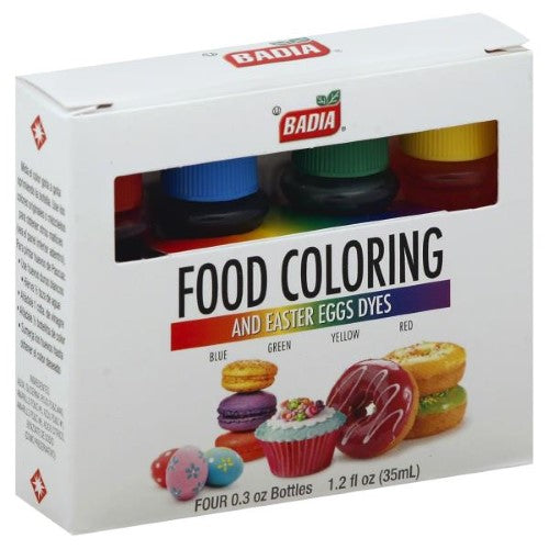 Badia Food Colors; 1.2 Ounces; 12 Per Case