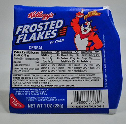 Kellogg Frosted Flakes Cereal; 1 Ounces; 96 Per Case