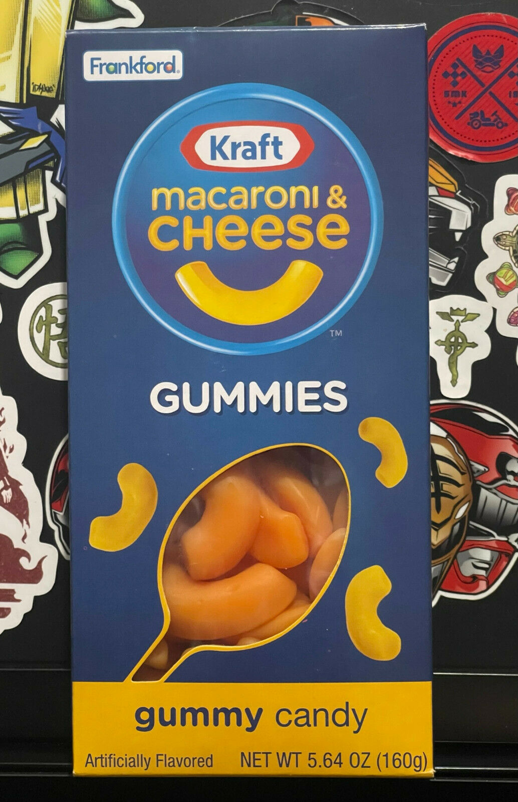 Frankford Kraft Macaroni & Cheese Gummy Candy; 5.64 Ounce; 8 Per Box; 2 Per Case - High Mart Wholesale