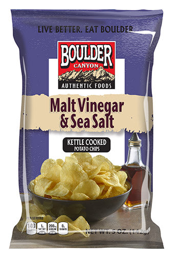 Boulder Canyon Malt Vinegar & Sea Salt; 2 Ounces; 8 Per Case - High Mart Wholesale