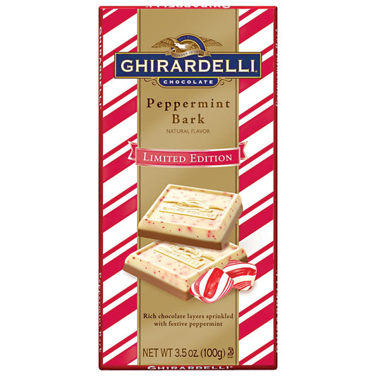 Ghirardelli Peppermint Bark Bar; 3.5 Ounces; 16 Per Case - High Mart Wholesale