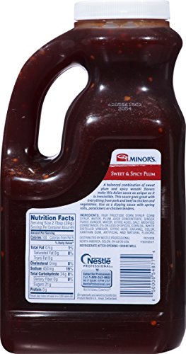 Minor's Ready To Use Sweet And Spicy Plum Sauce; 0.5 Gallon; 4 Per Case - High Mart Wholesale