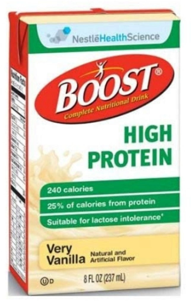 Boost High Protein Very Vanilla; 8 Fluid Ounces; 24 Per Case - High Mart Wholesale