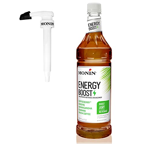 Monin Energy Boost With Pump; 1 Liter; 4 Per Case - High Mart Wholesale